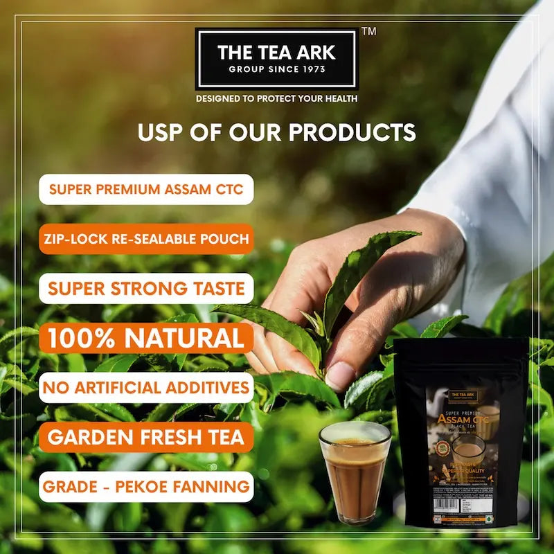 The Tea Ark Assam CTC Premium Black Tea Powder Chai Patti