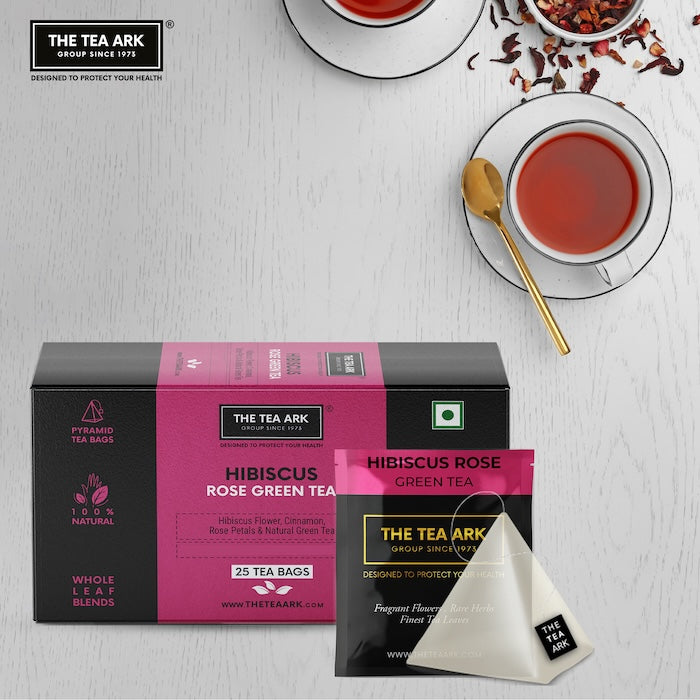 The Tea Ark Hibiscus Rose Green Tea