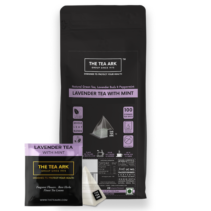 The Tea Ark Lavender Peppermint Green Tea, Bedtime Tea
