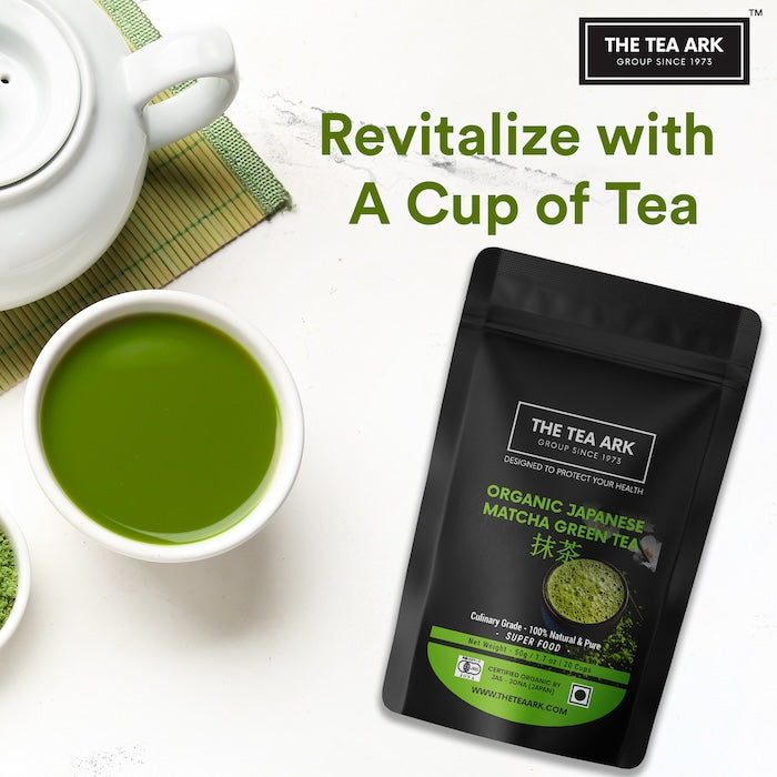 The Tea Ark Japanese Matcha Green Tea Powder, (20 Cups), 50g