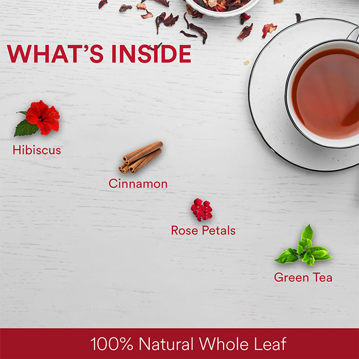 The Tea Ark Hibiscus Rose Green Tea