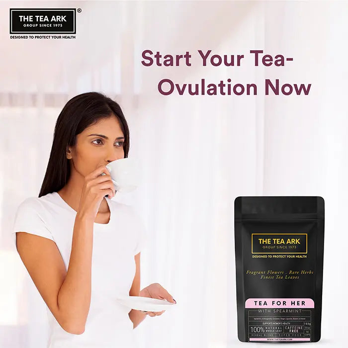 The Tea Ark Tea for Her, Spearmint Tea with Shatavari & Fennel, Herbal Tea