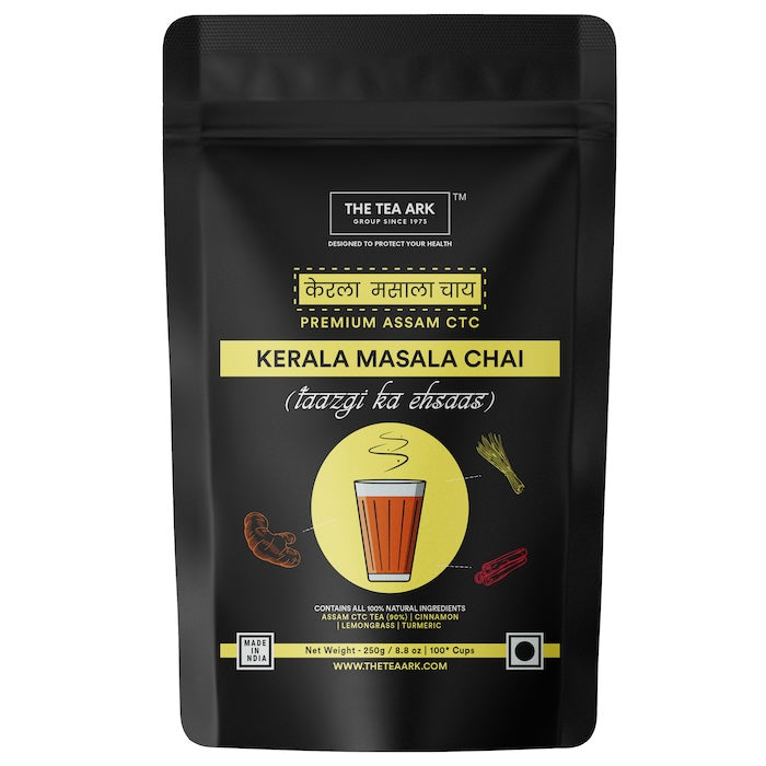 The Tea Ark Kerala Masala Chai, Taazgi Ka Ehsaas with Premium Assam CTC, 250g