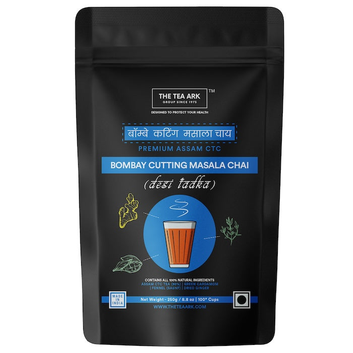 The Tea Ark Bombay Cutting Chai, Desi Tadka with Premium Assam CTC, 250g