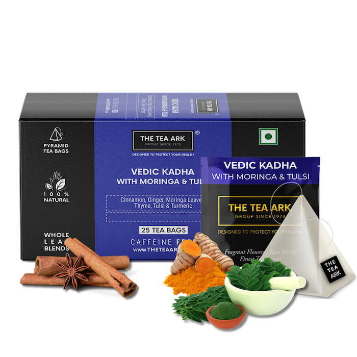 The Tea Ark Vedic Kadha Tea with Moringa & Tulsi