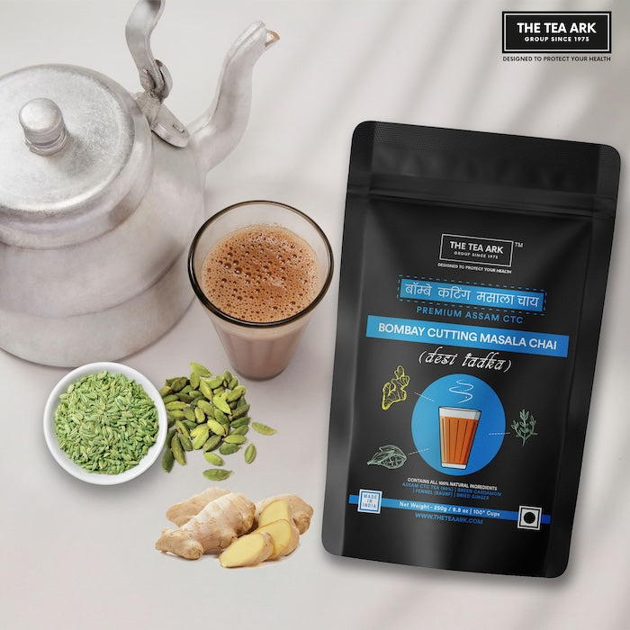 The Tea Ark Bombay Cutting Chai, Desi Tadka with Premium Assam CTC, 250g