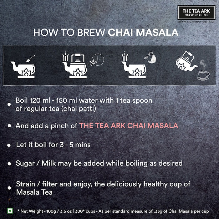 The Tea Ark Chai Masala, Super Kadak, 100g