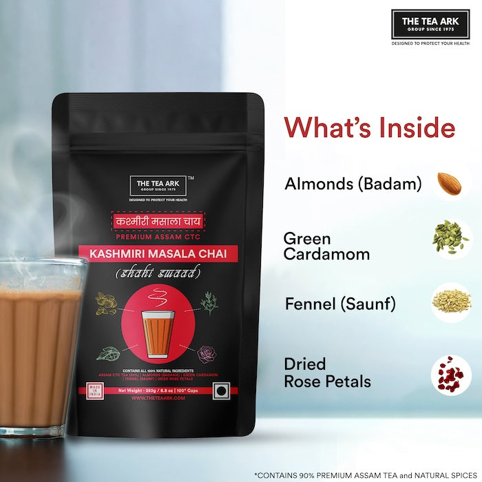 The Tea Ark Kashmiri Masala Chai, Shahi Swaad with Premium Assam CTC, 250g