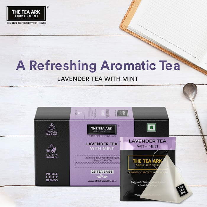 The Tea Ark Lavender Peppermint Green Tea, Bedtime Tea