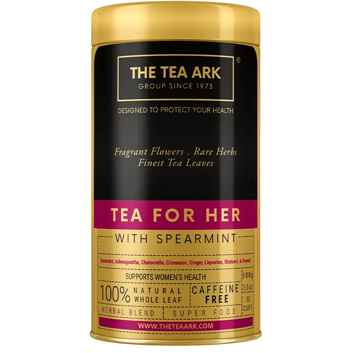 The Tea Ark Tea for Her, Spearmint Tea with Shatavari & Fennel, Herbal Tea