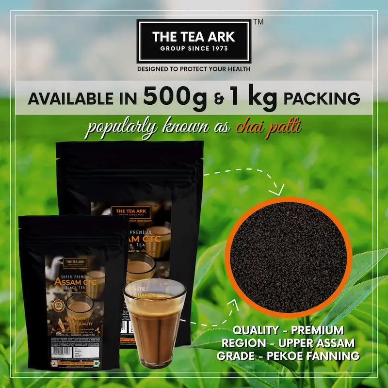 The Tea Ark Assam CTC Premium Black Tea Powder Chai Patti