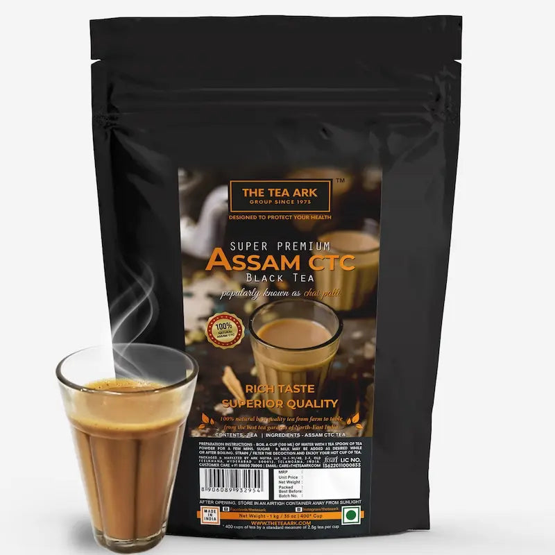 The Tea Ark Assam CTC Premium Black Tea Powder Chai Patti