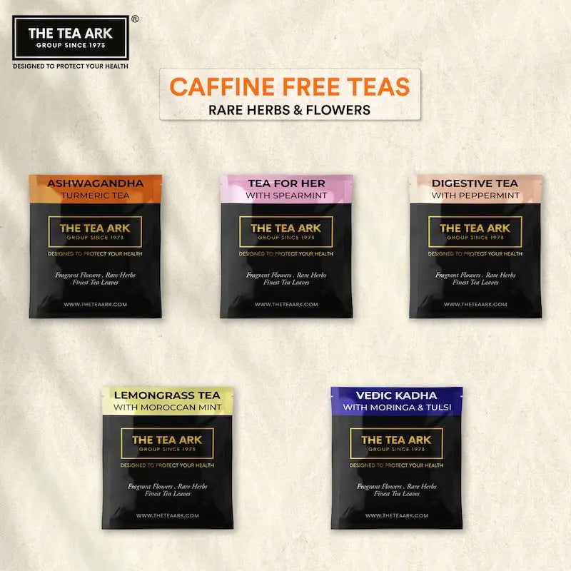 The Tea Ark Assorted Collection Pyramid Tea Bags, 10 Variants with 2 Pcs Each, Whole Leaf Blends, Sampler Pack - 20 Tea Bags