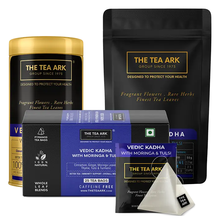 The Tea Ark Vedic Kadha Tea with Moringa & Tulsi