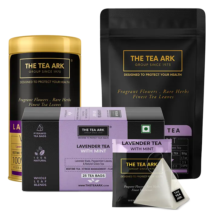 The Tea Ark Lavender Peppermint Green Tea, Bedtime Tea