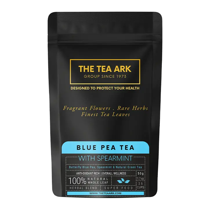 The Tea Ark Blue Pea Tea, Spearmint, Green Tea