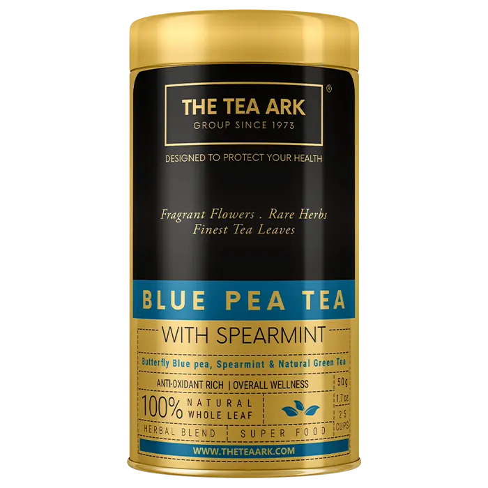 The Tea Ark Blue Pea Tea, Spearmint, Green Tea