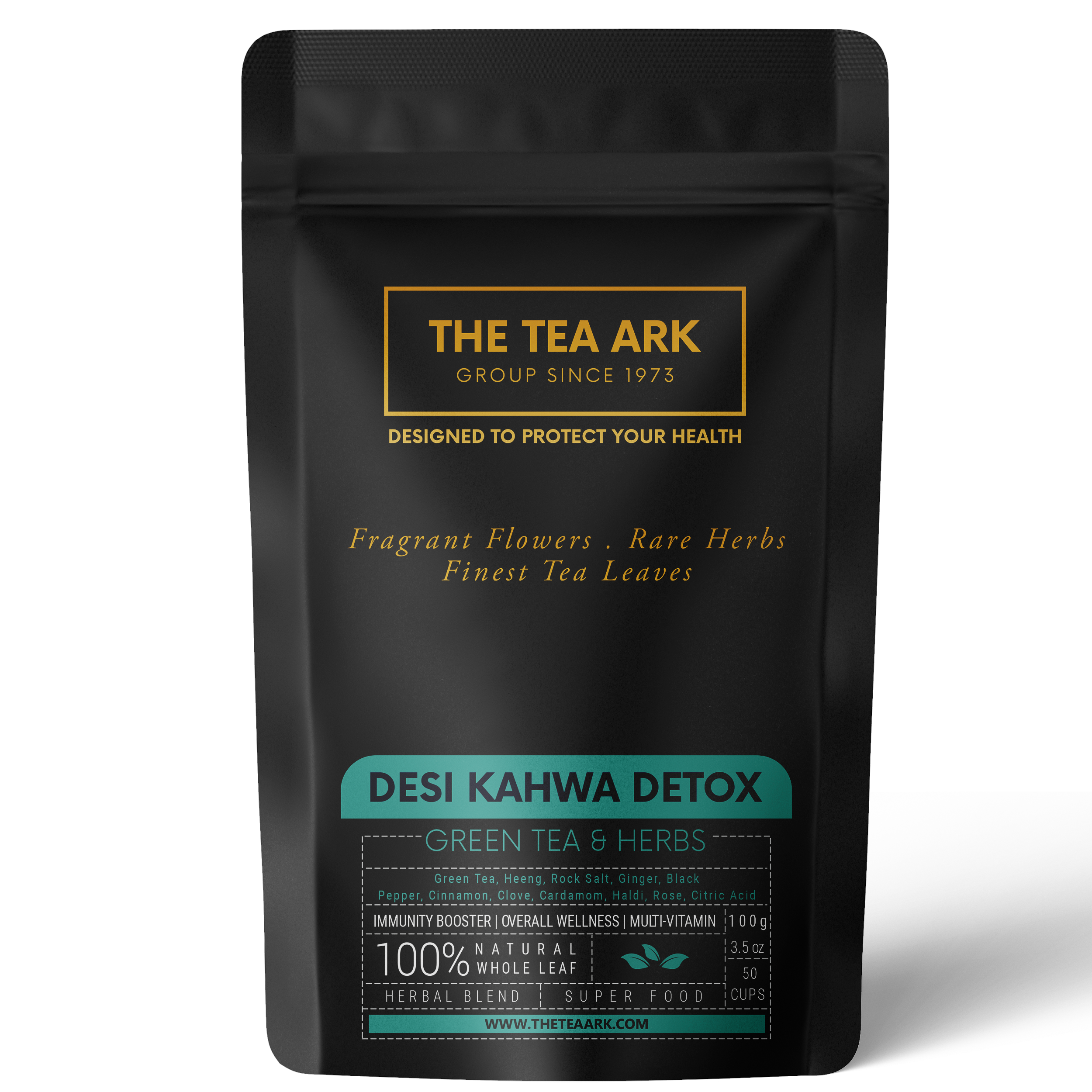 The Tea Ark Desi Kahwa with Green Tea & Herbs (50 Cups), 100g