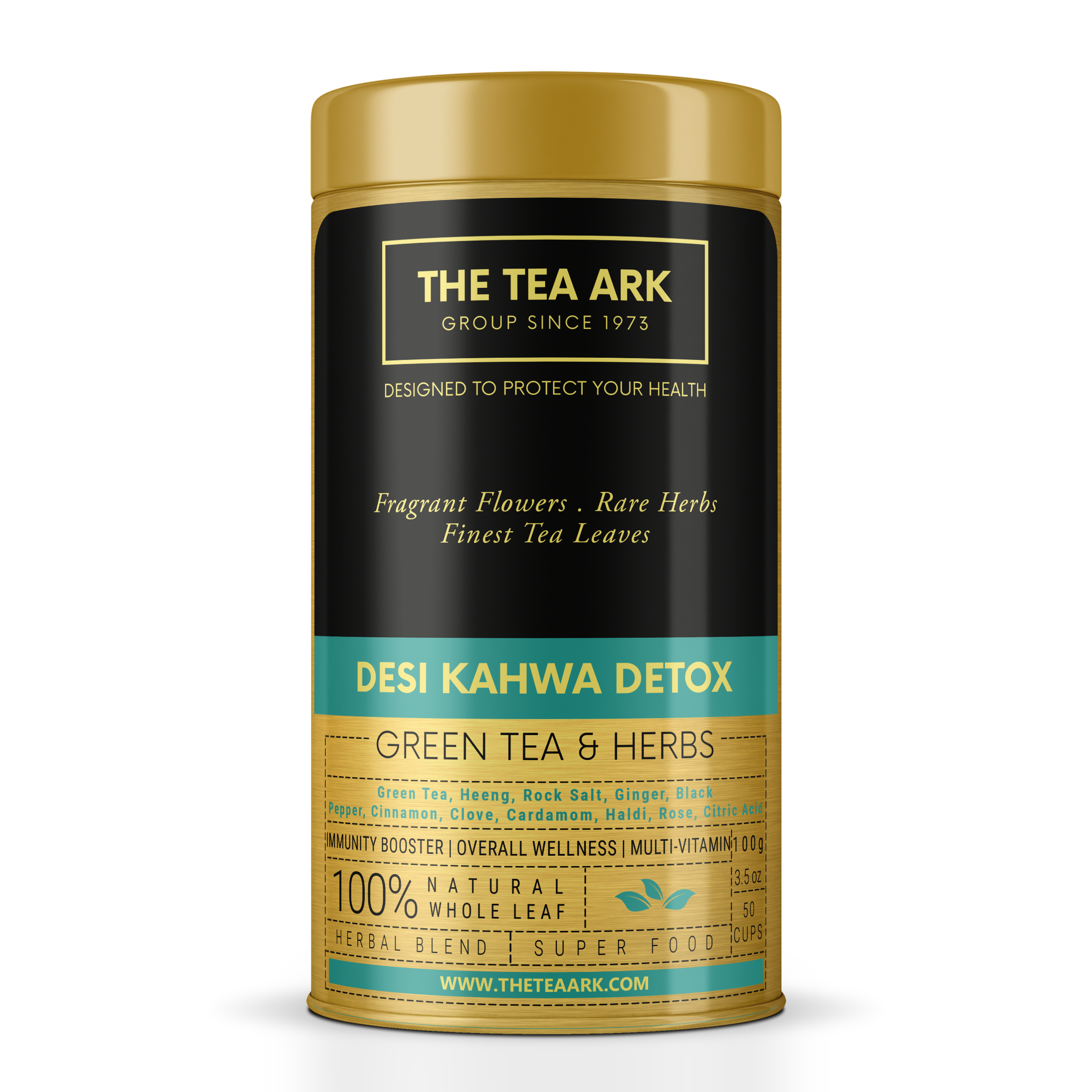 The Tea Ark Desi Kahwa with Green Tea & Herbs (50 Cups), 100g